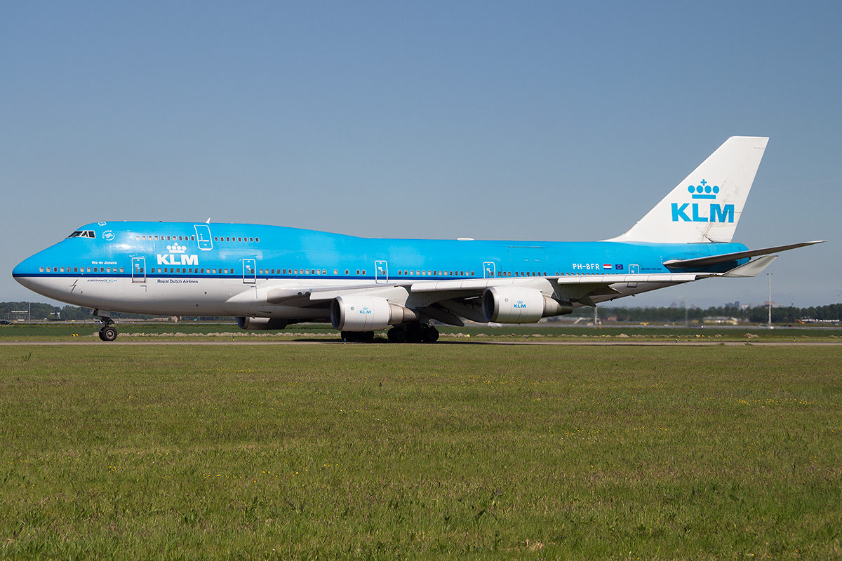 AVIATIONTAG B747 PH-BFR Blue KLM アビエーションタグ オランダ航空