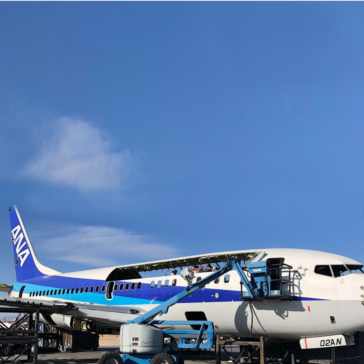 AVIATIONTAG B737 JA02AN ANA アビエーションタグ 全日空 機体再生 