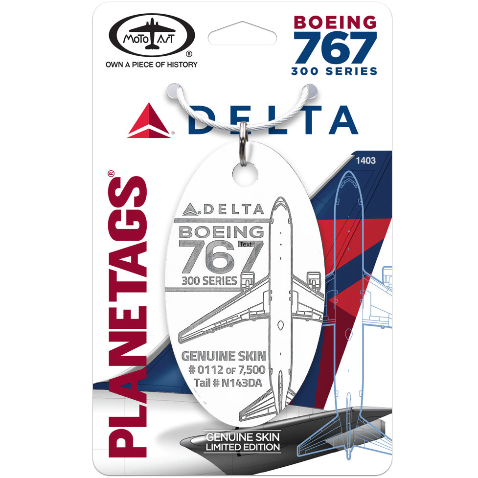 PLANETAGS B767 N143DA DELTA White プレインタグス デルタ ホワイト