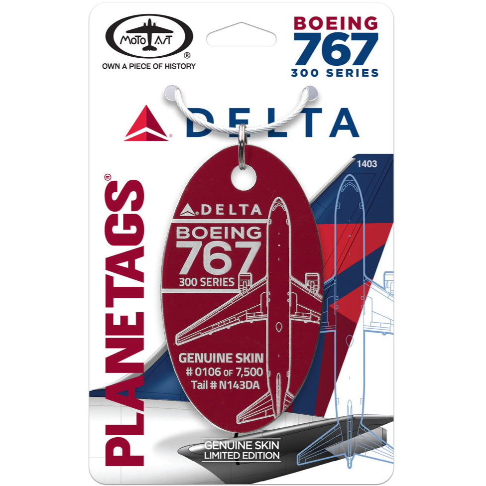 PLANETAGS B767 N143DA DELTA プレインタグス デルタ航空 機体再生