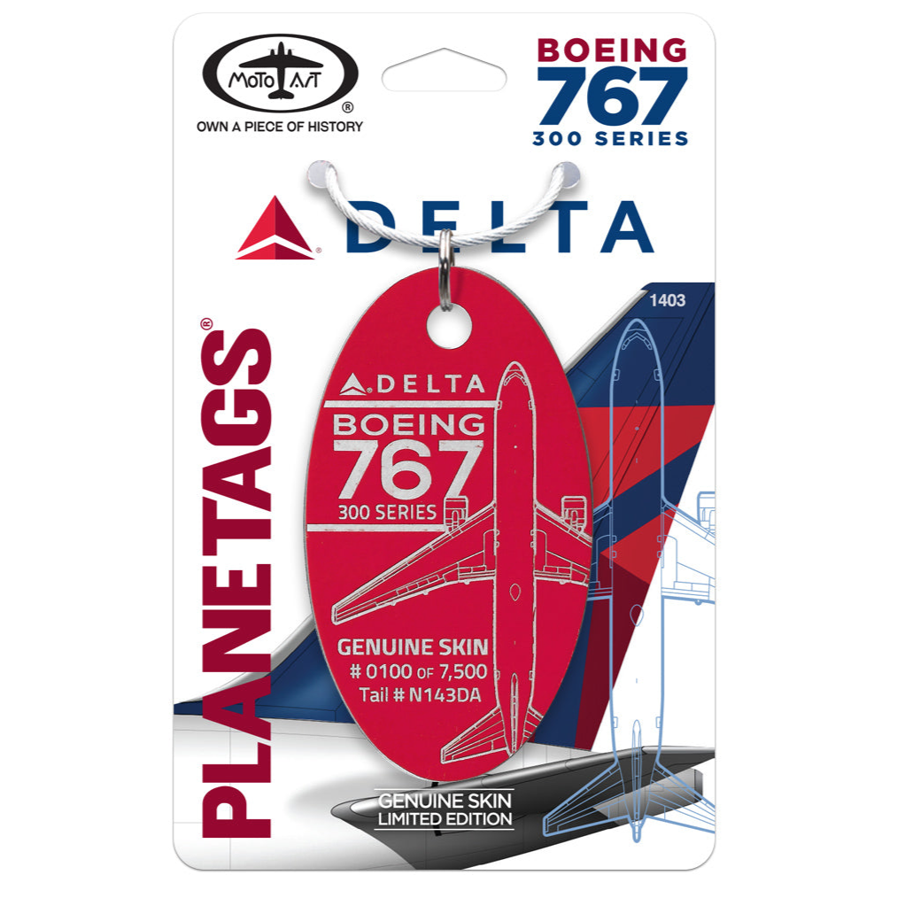 PLANETAGS B767 N143DA DELTA Dark Red プレインタグス デルタダーク