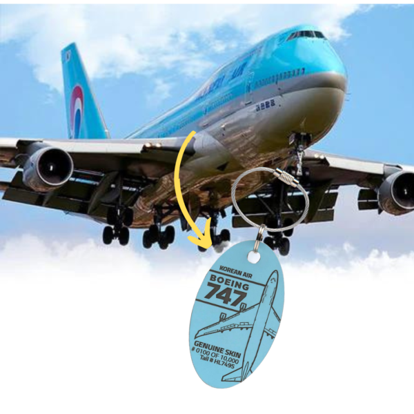 PLANETAGS B747 HL7495 KOREAN AIR プレインタグス 大韓航空 機体再生 