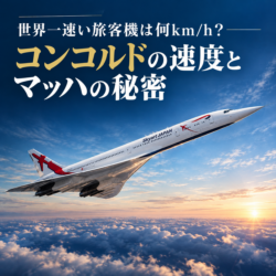 世界一速い旅客機は何km/h？ パイロットが解説する飛行機の速度とマッハの秘密